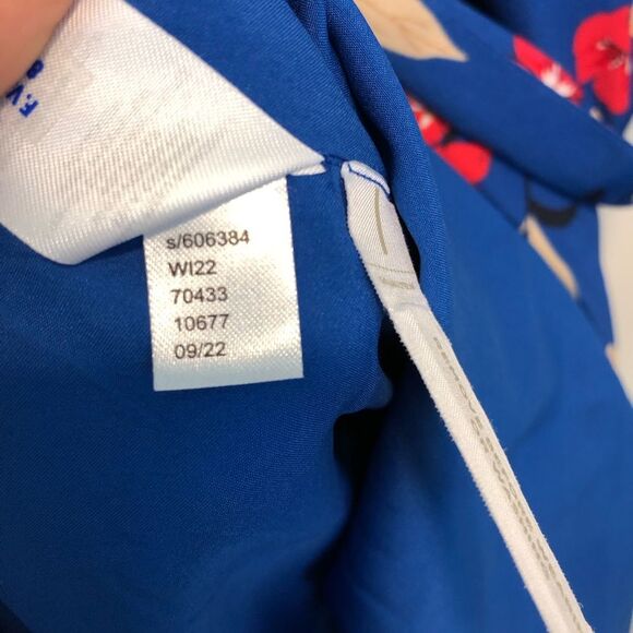 NEW Ann Taylor Petite Border Floral Belted Midi Dress Size Small Petite - Picture 10 of 11